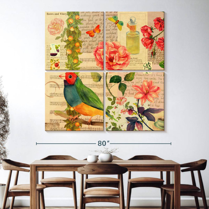 Brampt Colourful Bird Letters