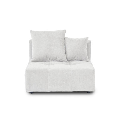 Chaise sans accoudoirs en tissu Kay