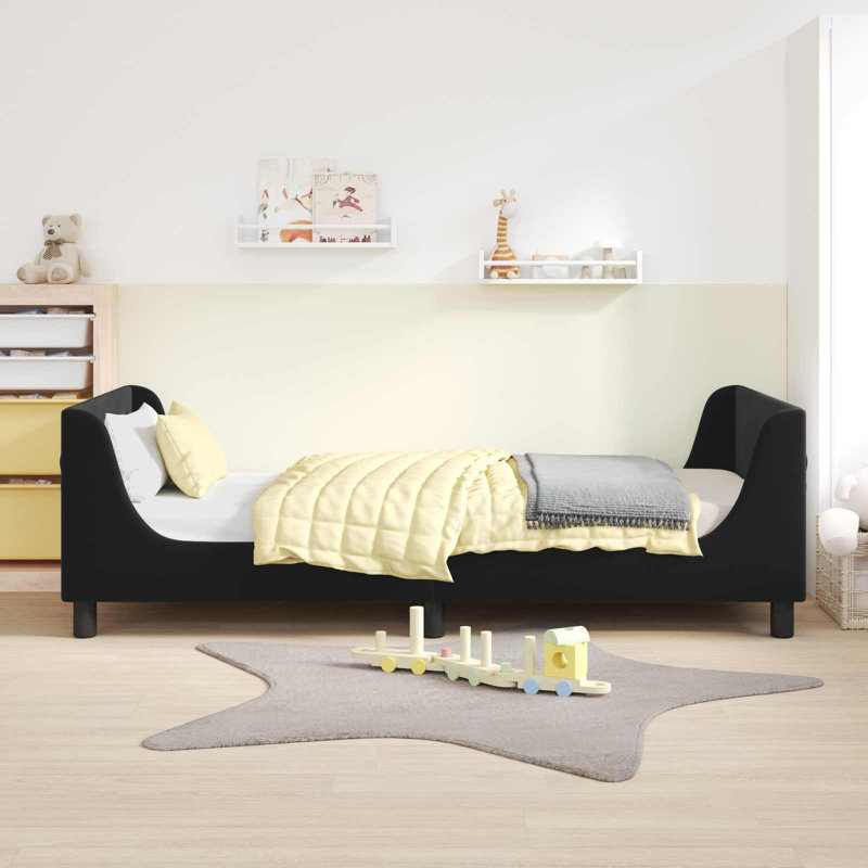 Bed Frame, 80 x 200cm, Black/Black