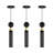  Modern Black Pendant Lights, Adjustable Hanging Lights For Kitchen Island, Dining Room, Or Bedroom (Set Of 3)