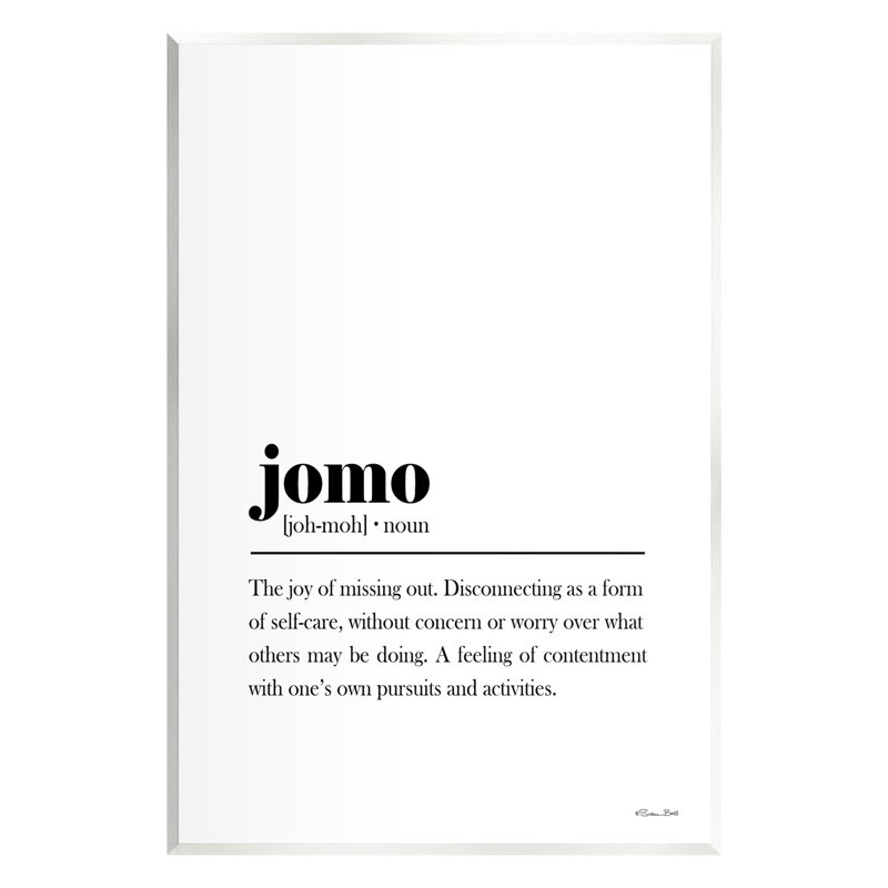«Jomo Bathroom Définition» par Susan Ball, H 15 po x l 10 po x P 0,5 po