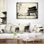 Encre de Chine - Coussin décoratif à imprimé paysage