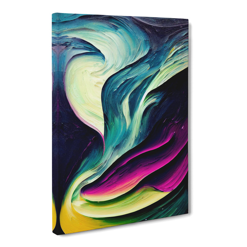 Northern Lights Painting Vol.1 - Wrapped Canvas, 50cm H x 35cm W x 3cm D