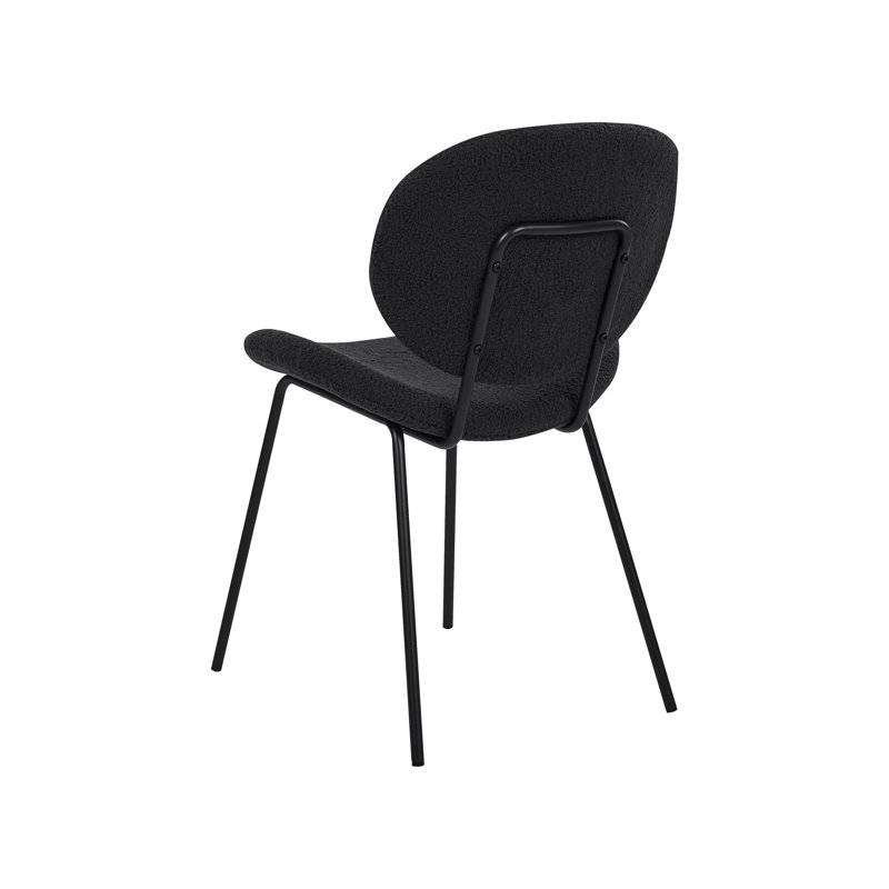 Eleanore 80cm H Upholstered Side Chair, Black