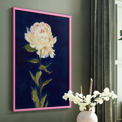 Impression encadrée «PRETTY AS A PEONY I» - bois massif