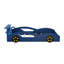 Lit plateforme en bois en forme de voiture avec roues pour adolescents