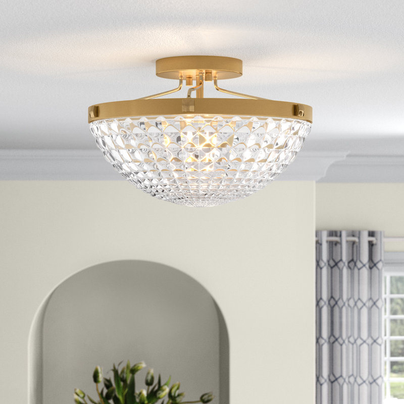 Nakamara Glass Semi Flush Mount
