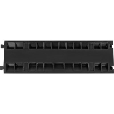 Rubber Cable Protector Ramp 40.5 x 12 x 2.2 in 1-Pack 3-Channel Heavy Duty Cable Cover Black/Yellow with 22000 lbs Capacity
