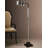 Grier 57'' Lightly Antique Brushed Aluminum Task Floor Lamp