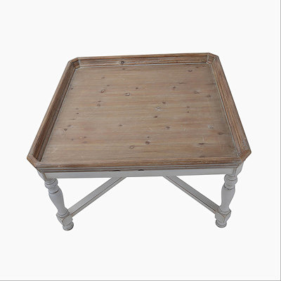 Aurorah Cosette Square Shaped Tray Top End Table