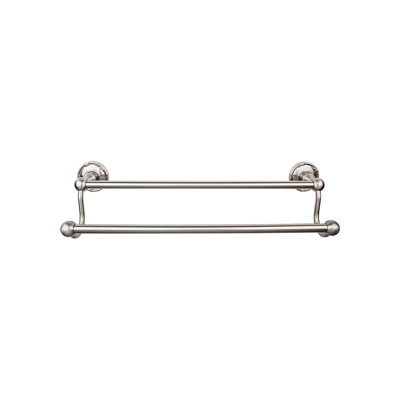 Edwardian Bath Double 32 1/2" Wall Mounted  Towel Bar, Brushed Satin Nickel