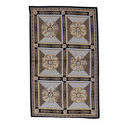 Hand Knotted Wool Geometric Area Rug