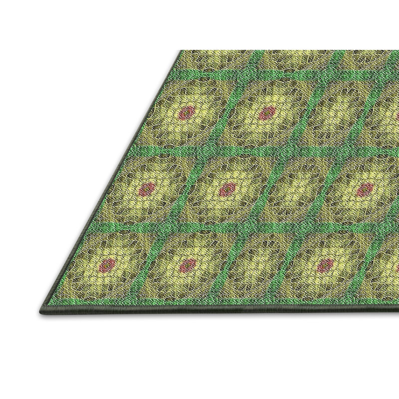 Tapis de zone verte à motif, Rectangle 3 pi x 5 pi