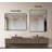 Black Metal Framed Rectangular Bathroom Mirror, 24X36 Inches, Wall-Mounted-599413736