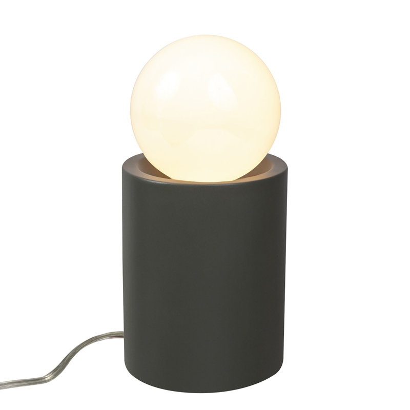 Lampe de table Rachid, H 11,5 po x l 5,5 po x P 5,5 po, Étain vert