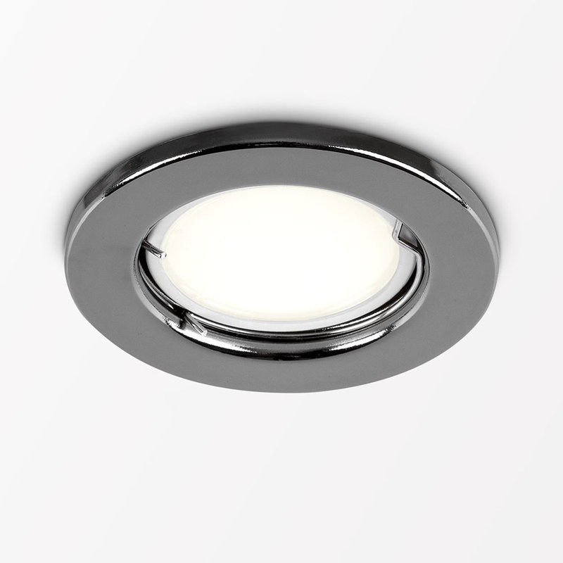 Pimentel 8cm Retrofit Downlight, Black Chrome, No Bulb
