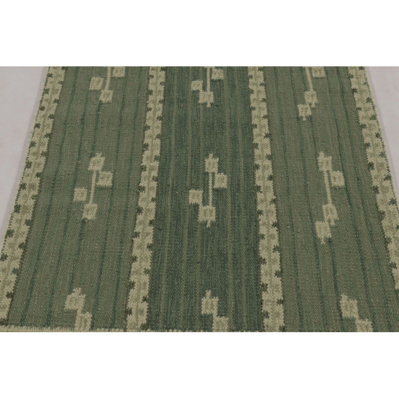 Scandinavin Wool Geometric Area Rug, Rectangle 9' x 12'