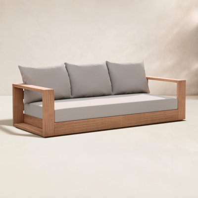 Tulum 87" Teak Patio Sofa