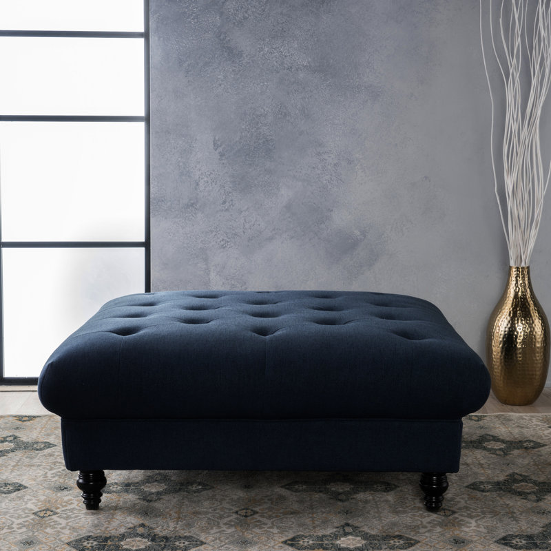 Kd - Tissu d'ameublement rembourré bleu marine pour chambre à coucher avec sensation confortable