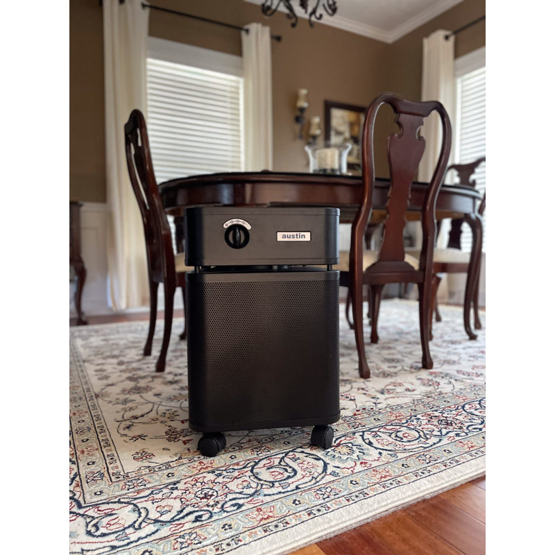 Austin Air Healthmate Plus Junior Air Purifier for Smaller and Cleaner Space, Black