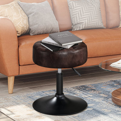Tabouret de coiffeuse en cuir