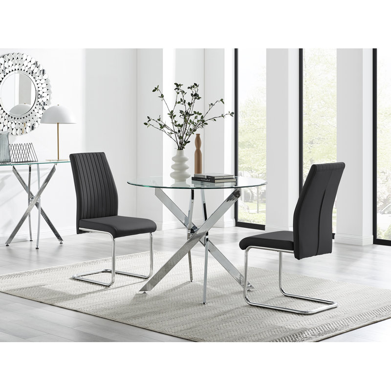 Chowchilla 2 - Person Dining Set, Black