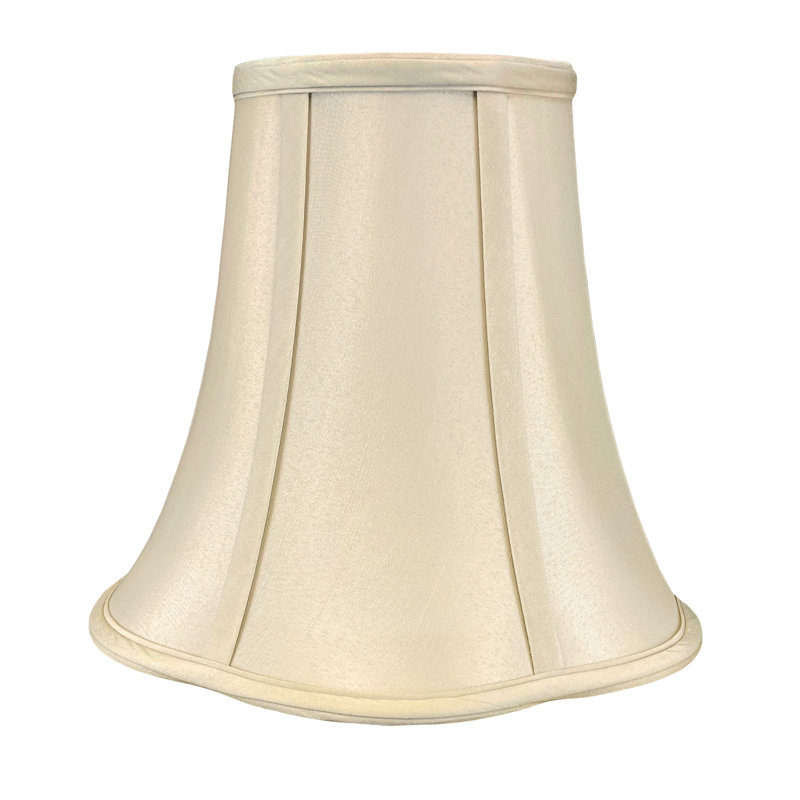 Lampe cloche festonnée House of Hampton®, Beige, H 11,5 po x l 14 po x P 14 po