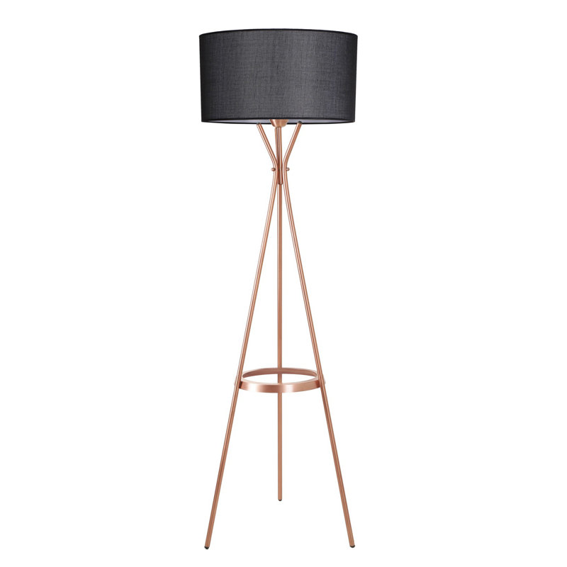 Lampe trépied 73 po Horgan, Noir