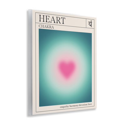 Plaque de méditation Heart Chakra, conception par Wild Apple Portfolio