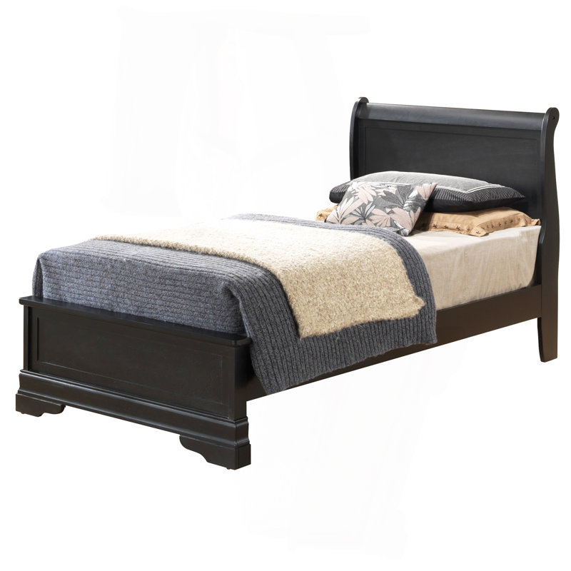 Classic Black Twin Bed With Timeless Elegance