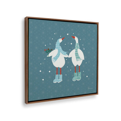 «Ducks in the Snow X» par Yvette St. Amant, reproduction d'art sur toile