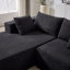 Canapé modulaire en tissu d'ameublement Chenille-761371809