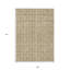 Tapis intérieur lavable à motif géométrique 9 pi x 12 pi beige