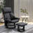 Comfortable 360° Swivel Recliner Chair with Footstool for Relaxation-1484325139