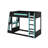 Twin Size Wooden Gaming Bunk Bed With Desk,Two Storage Shelves,USB And LED Light-1148448905-1148448917