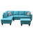 Manol 3 - Piece L- Shaped Upholstered Living Room Sectional Sofa-1234253342-1234253422