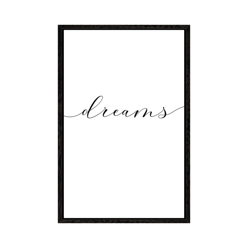 Sweet Dreams II - Print on Canvas, 152.5 cm H x 101.5 cm W, Black Framed
