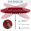 Parasol de patio 10 pi avec réglage de l'inclinaison de la manivelle et volants avec dessus ventilé et 8 nervures-961065341