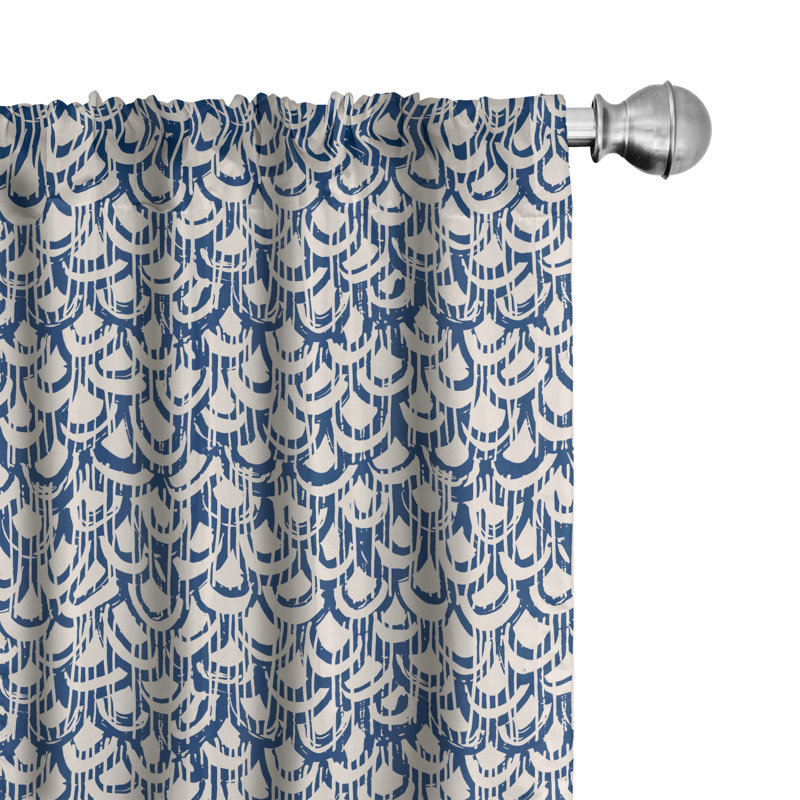 Rideaux 4 panneaux East Urban Home, L 56 po x L 63 po