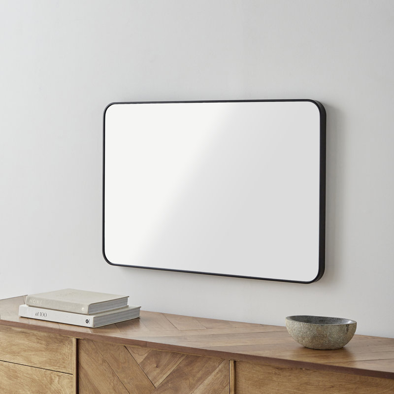 Destefano Essence Full Length Mirror, Black, 65" x 22"