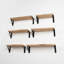 Aighleigh 6 Piece Wood Bracket Shelf