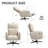 Power Swivel Recliner Chair, Electric Reclining With USB & Type-C Charging, 360° Swivel Velvet Upholstered Accent Chair, For Home Office & Living Room, Easy Assembly-994384706