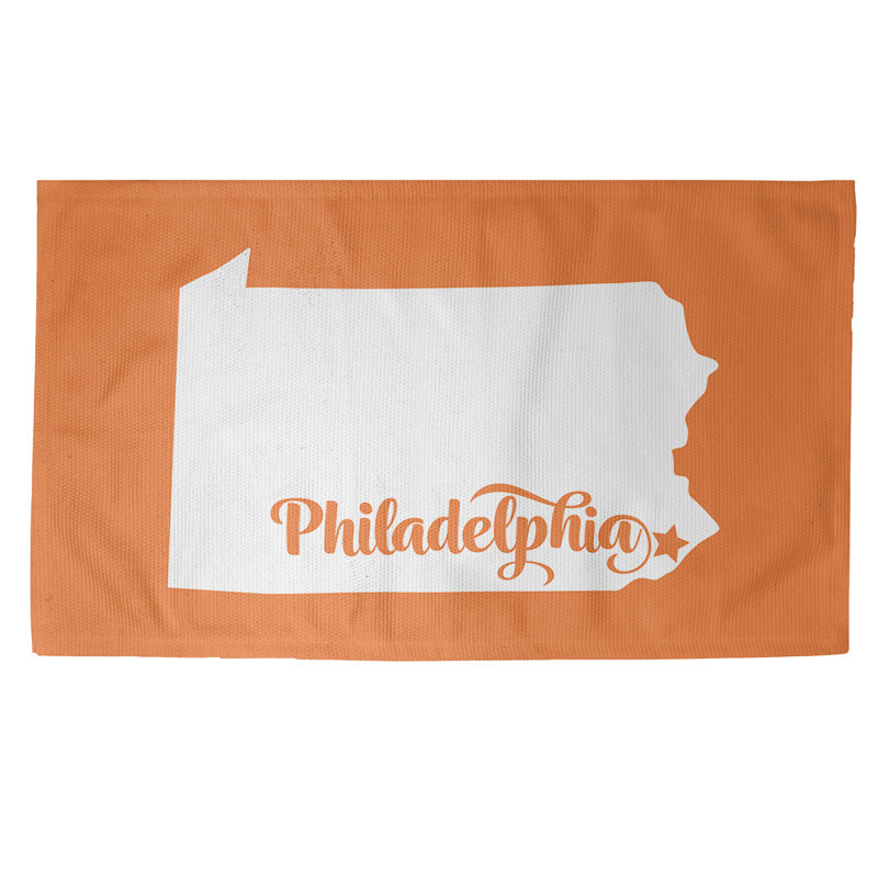 Tapis de la zone orange pennsylvanie Philadelphia, Rectangle 5 pi x 7 pi