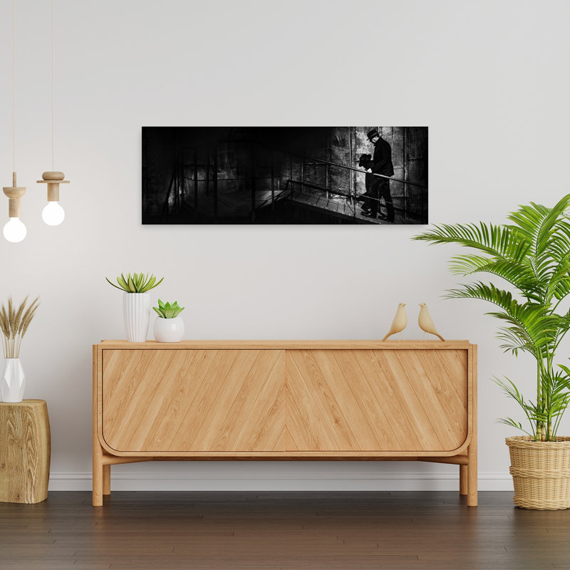Art mural Shadowed Industrial Ascent, H 12 po x l 36 po
