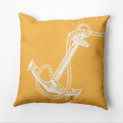 Nautical Nights Anchor & Rope Outdoor Pillow Cover & Insert