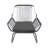 Contemporary Club Seating With Robust Metal Framework And Water- Cushions Stylish Lounge Chair Stable Construction Upholstery