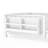 Twin Size Kids Floor Bed With Fence And Built-in Bookshelf,Twin Size Montessori Floor Bed With Slats And Safety Guardrail,Easy Assemble Montessori Beds for Kids,White Floor Beds-1949013744