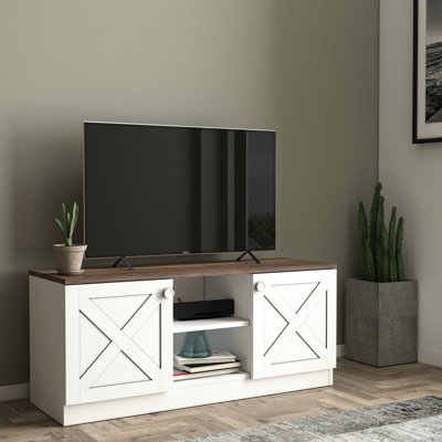 Meuble télé 2 armoires en bois