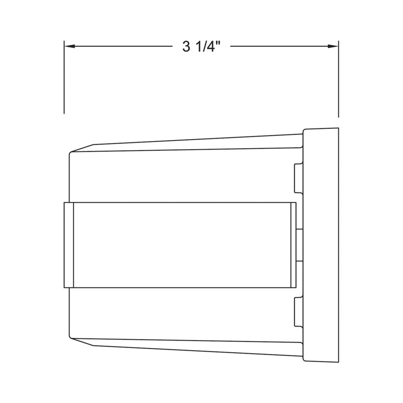 Dash LED Louvered Brick Light Large