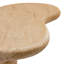 Table basse d'extérieur texturée en travertin Elowen